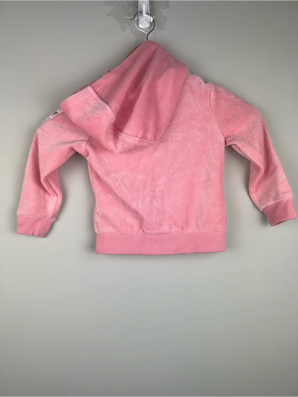 Juicy Couture Pink Velour Zip-Up Hoodie set for Kids